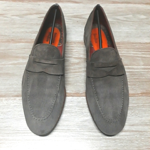 Magnanni Other - Magnanni Grey Rare Suede Loafer Size 7.5